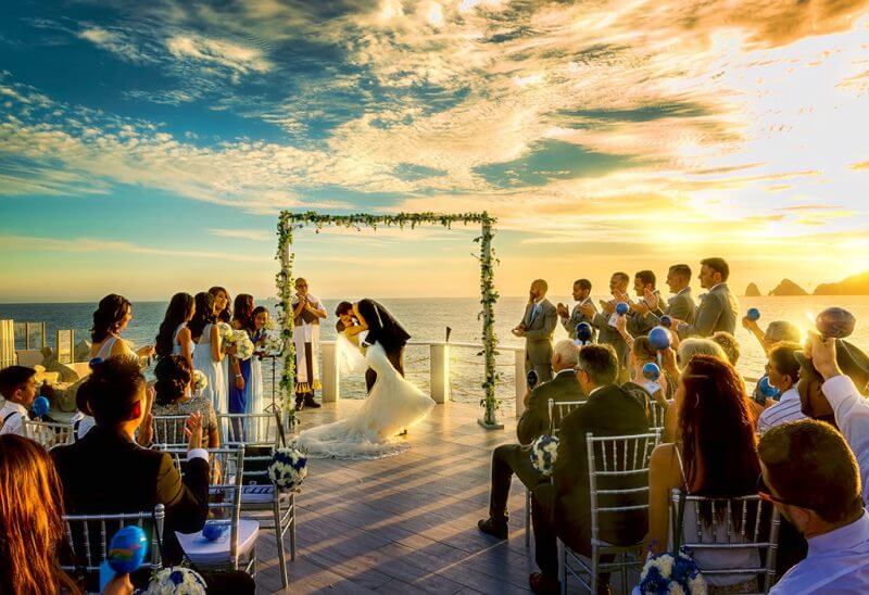wedding photo at Sunset Monalisa Cabo San Lucas dream wedding destination